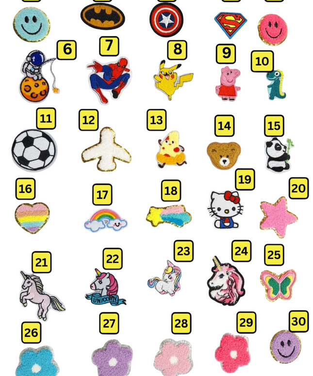 Customized Kids Caps - Initial & Cartoon with Beads