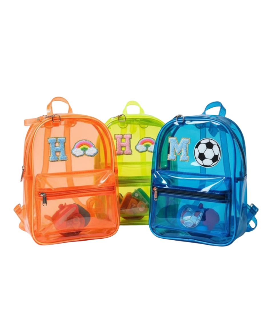 Customized Initial Cartoon Bagpack for Boys and Girls