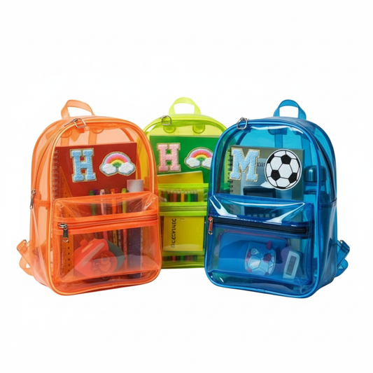 Customized Jelly Bagpack with Initial Cartoon for Boys and Girls