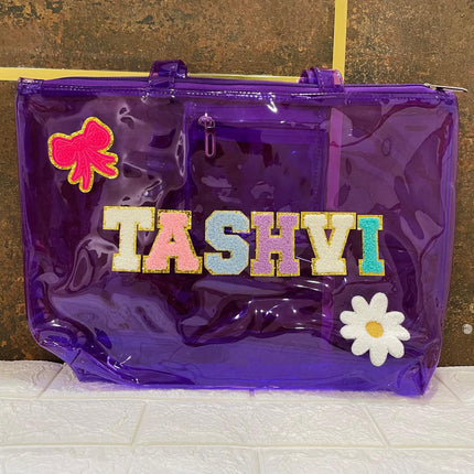 Customized Jelly Tote Bag with name and motifs