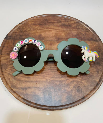 Personalized Sunglasses for Girls - flower shape