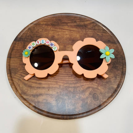 Personalized Sunglasses for Girls - flower shape