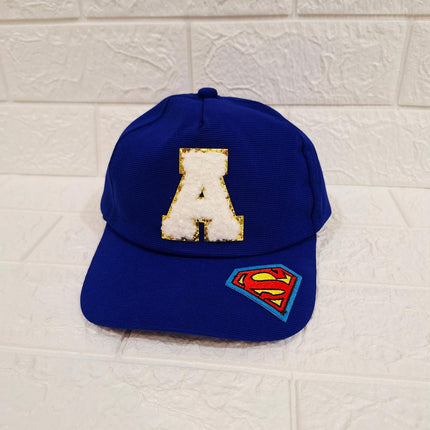 Customized Caps with Initial and Cartoon for Boys and Girls