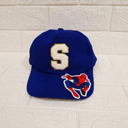 Customized Caps with Initial and Cartoon for Boys and Girls