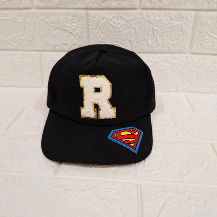 Customized Caps with Initial and Cartoon for Boys and Girls