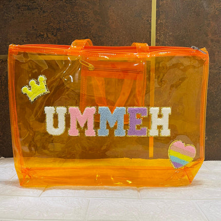 Customized Jelly Tote Bag with name and motifs