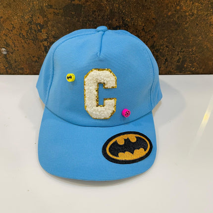 Customized Kids Caps - Initial & Cartoon with Beads