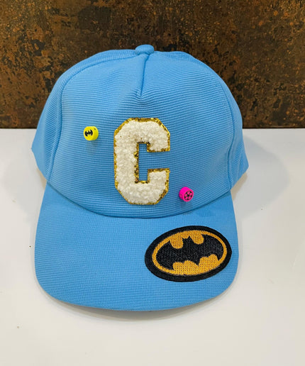 Customized Kids Caps - Initial & Cartoon with Beads