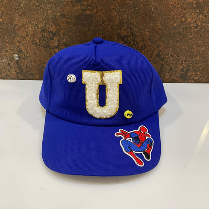 Customized Kids Caps - Initial & Cartoon with Beads