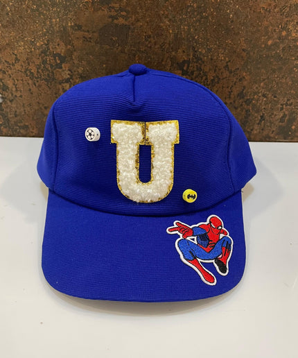 Customized Kids Caps - Initial & Cartoon with Beads