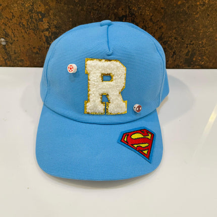 Customized Kids Caps - Initial & Cartoon with Beads