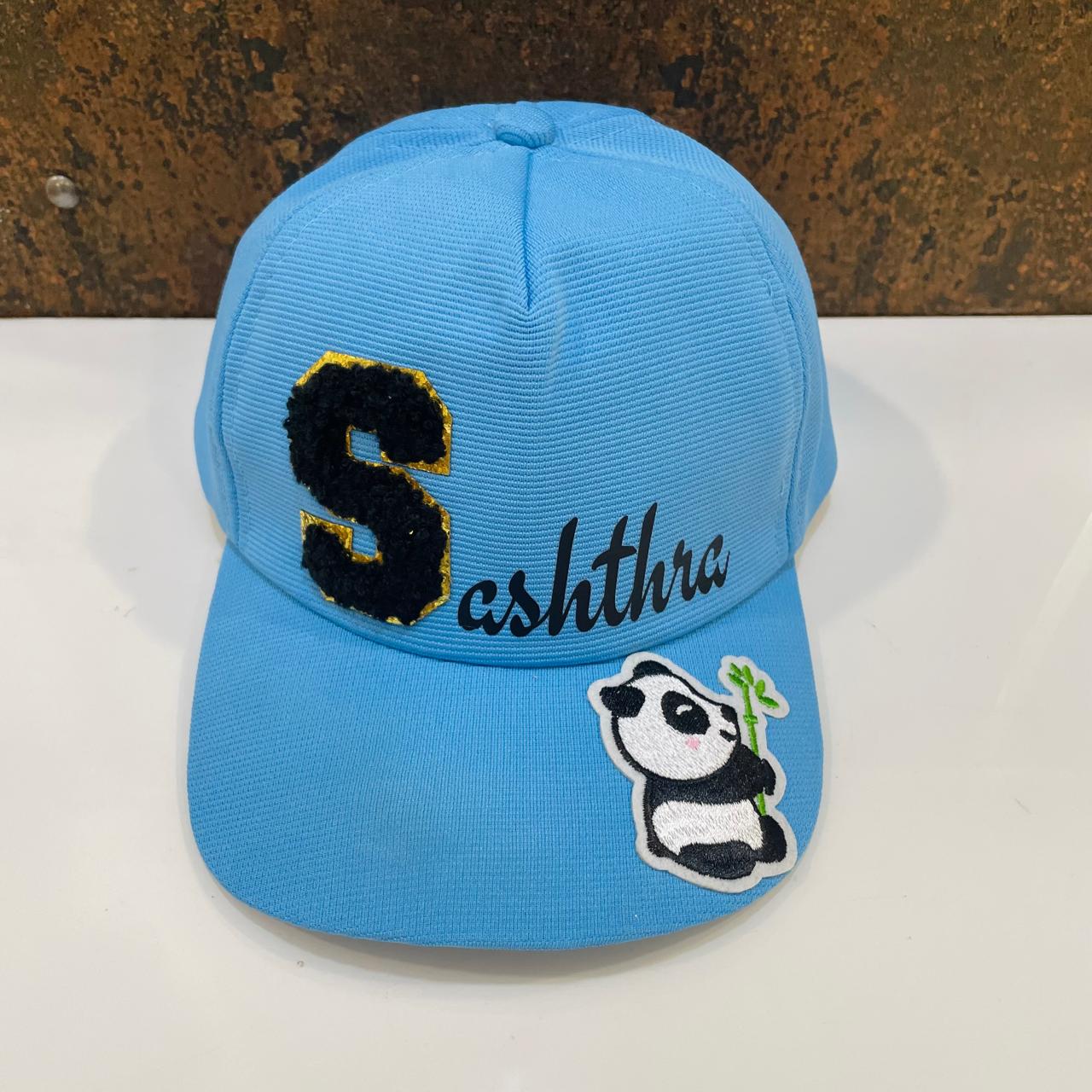 Customized Cap for Kids with Full name with Cartoon - Return gifts