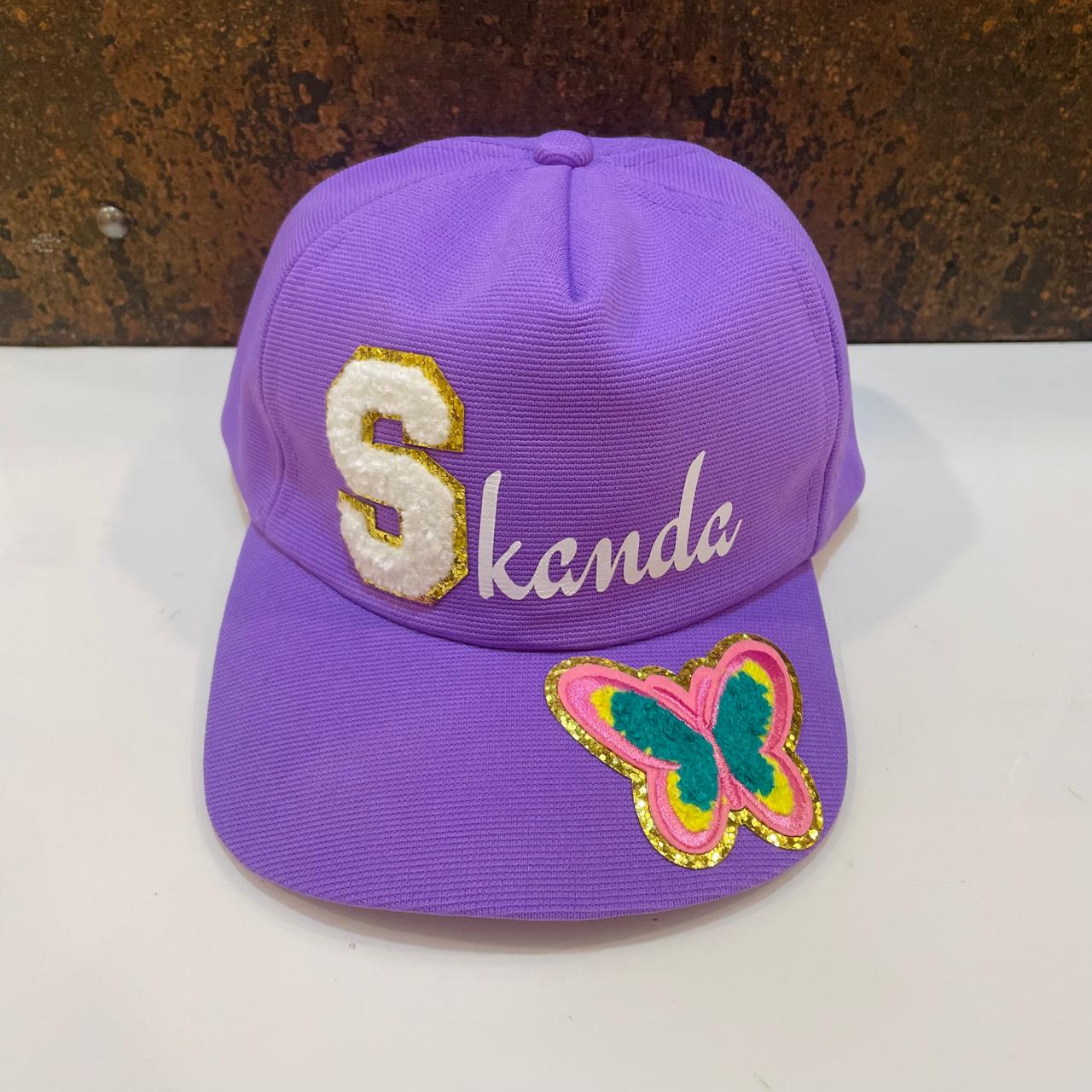 Customized Cap for Kids with Full name with Cartoon - Return gifts
