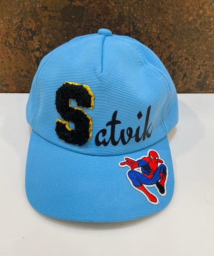 Customized Cap for Kids with Full name with Cartoon - Return gifts