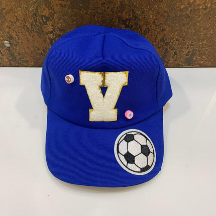 Customized Kids Caps - Initial & Cartoon with Beads