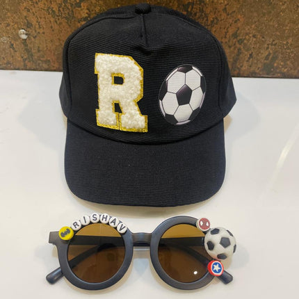 Summer Essentials Combo - Customized Sunglasses + Printed Cartoon Cap