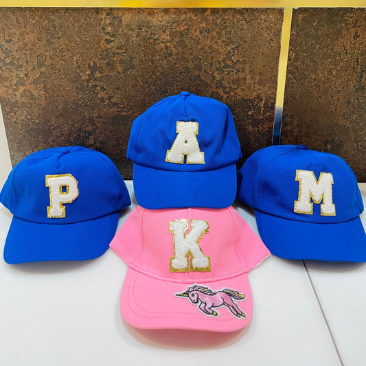 Customised Initial Cap for Boys and Girls