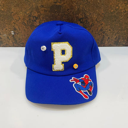 Customized Kids Caps - Initial & Cartoon with Beads