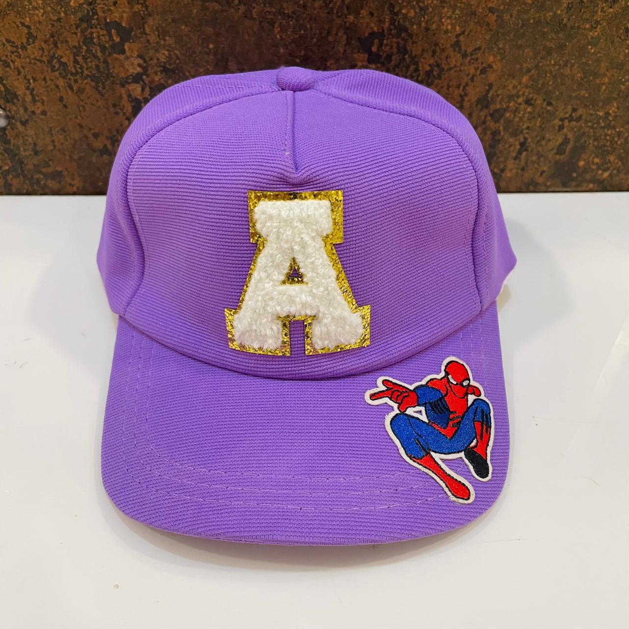 Customized Caps with Initial and Cartoon for Boys and Girls
