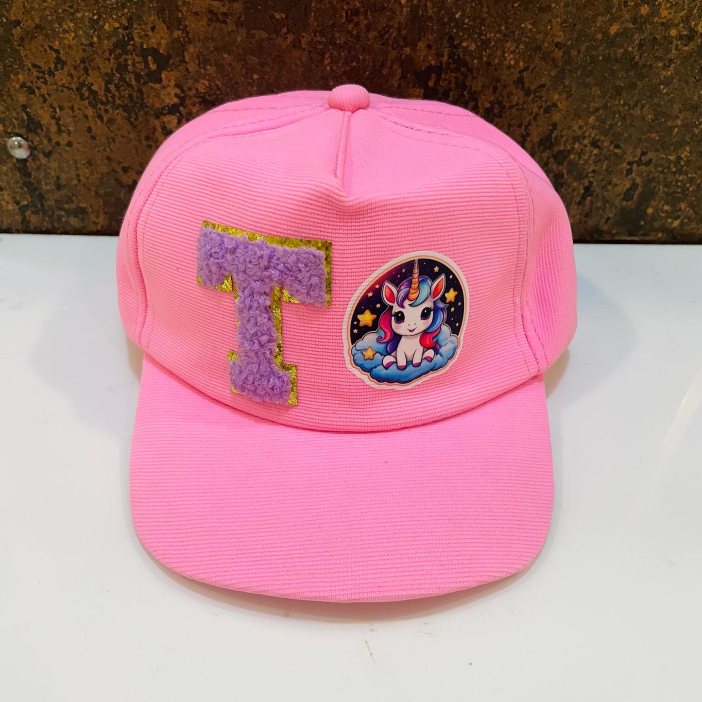 Customized Cap for Kids with Initial and cartoon - Return gifts