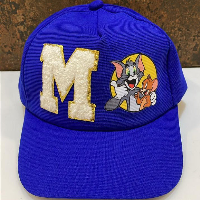 Customized Cap for Kids with Initial and cartoon - Return gifts