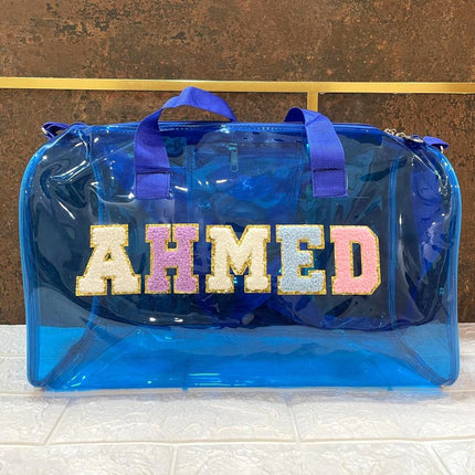 Customized Jelly Duffle Bag with name for Boys and Girls