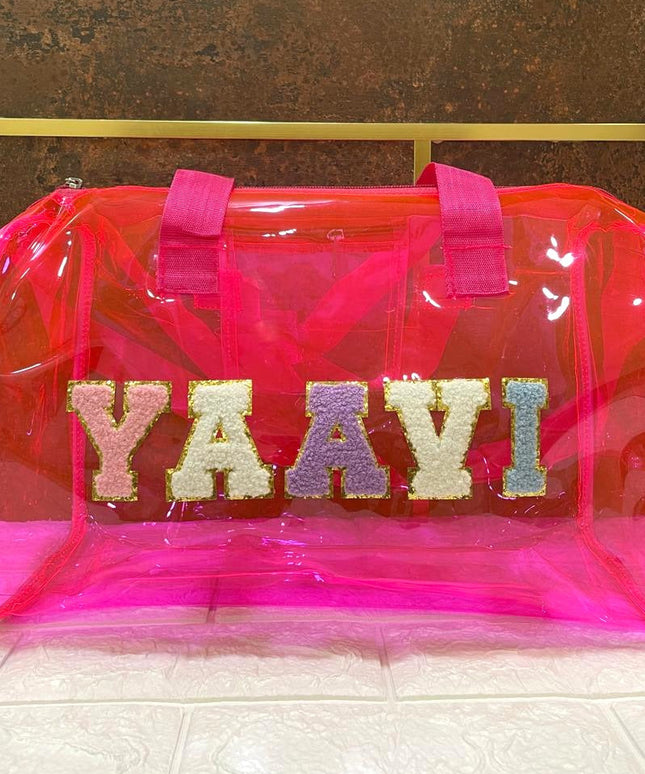Customized Jelly Duffle Bag with name for Boys and Girls