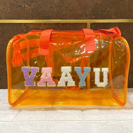 Customized Jelly Duffle Bag with name for Boys and Girls