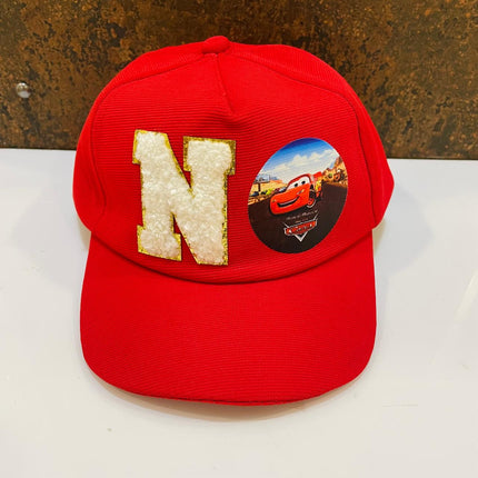 Customized Cap for Kids with Initial and cartoon - Return gifts