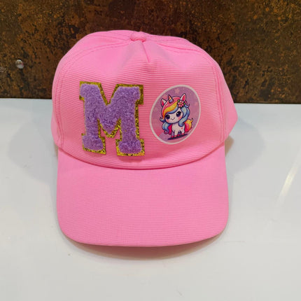 Customized Cap for Kids with Initial and cartoon - Return gifts