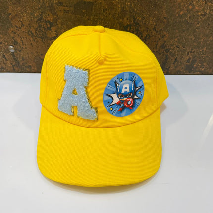 Customized Cap for Kids with Initial and cartoon - Return gifts