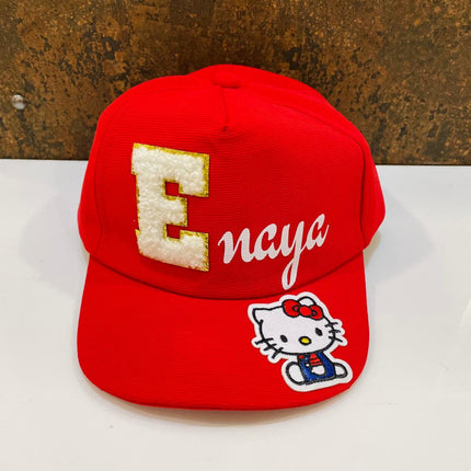 Customized Cap for Kids with Full name with Cartoon - Return gifts