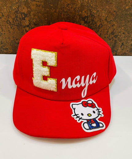 Customized Cap for Kids with Full name with Cartoon - Return gifts