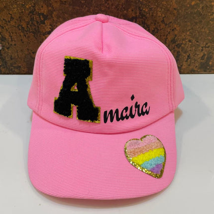 Customized Cap for Kids with Full name with Cartoon - Return gifts