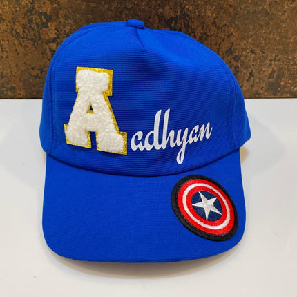 Customized Cap for Kids with Full name with Cartoon - Return gifts