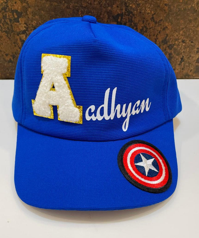Customized Cap for Kids with Full name with Cartoon - Return gifts