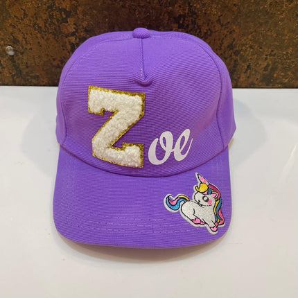 Customized Cap for Kids with Full name with Cartoon - Return gifts
