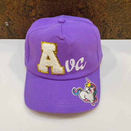 Customized Cap for Kids with Full name with Cartoon - Return gifts