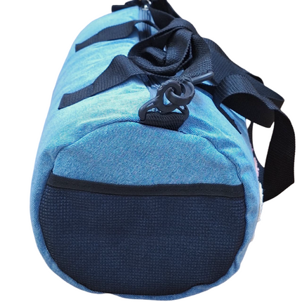 Personalized Denim Duffle Bag with Cartoon for Kids