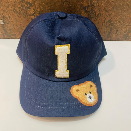 Customized Denim Caps with Initial and Cartoon Kids (4-14 yrs)