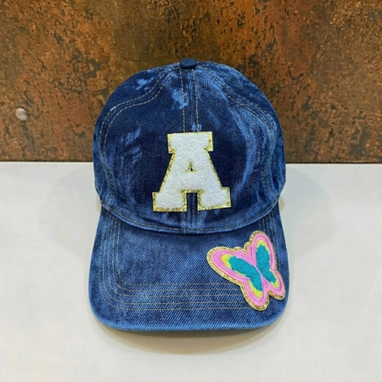 Customized Denim Caps with Initial and Cartoon (14-25 yrs)