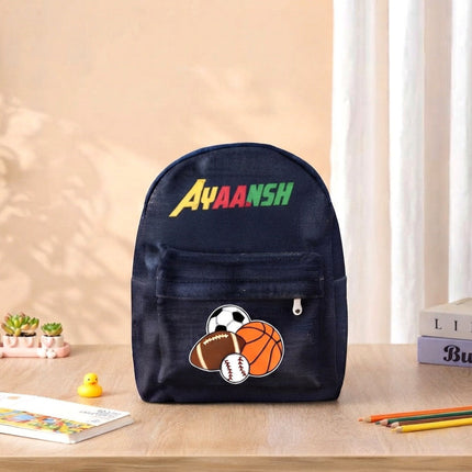 Premium Personalized Denim Backpack