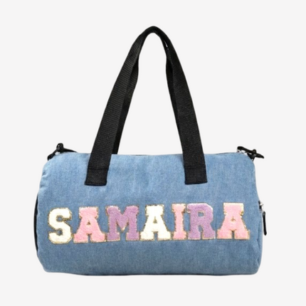 Customized Denim Duffle Bag for Kids | Customized Sports Denim Duffle Bag for Kids