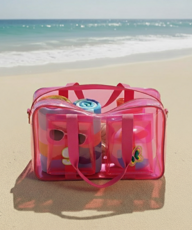 Customized Jelly Duffle Bag Double Pocket