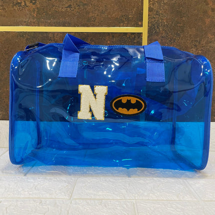 Customized Initial Cartoon Jelly Duffle Bag for Boys and Girls