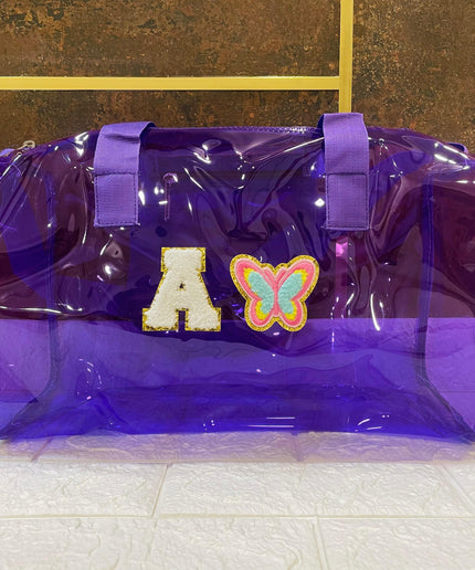 Customized Initial Cartoon Jelly Duffle Bag for Boys and Girls