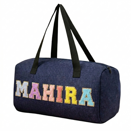 Customized Denim Duffle Bag for Kids | Customized Sports Denim Duffle Bag for Kids