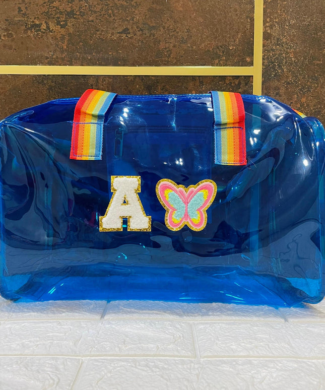 Duffle Bag Rainbow Belt with Initial & Cartoon