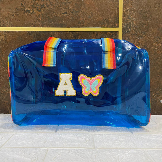 Duffle Bag Rainbow Belt with Initial & Cartoon