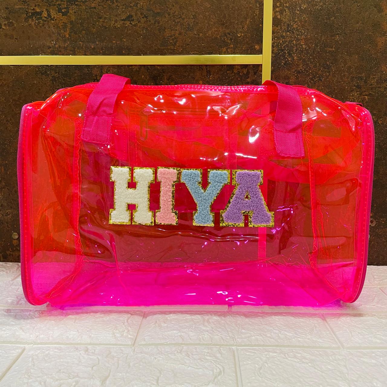 Customized Jelly Duffle Bag with name for Boys and Girls